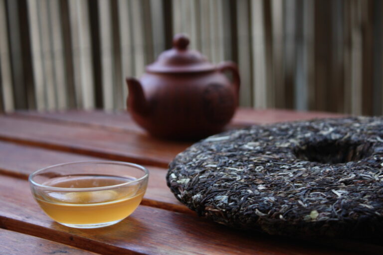 té prensado pu-erh